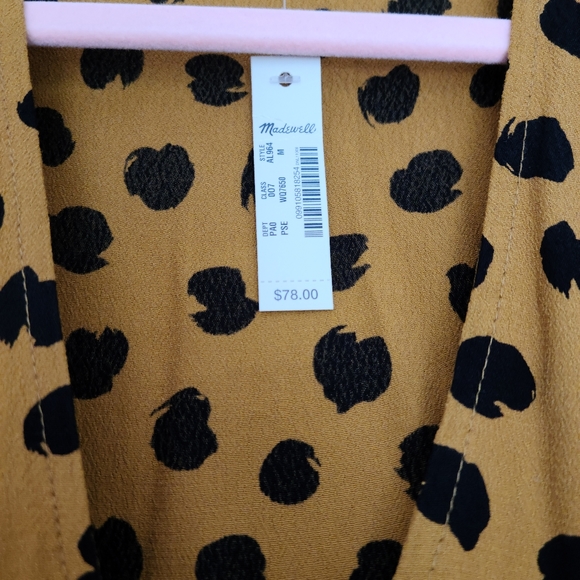 Madewell Print Chiffon Cross-front Top - Picture 3 of 3